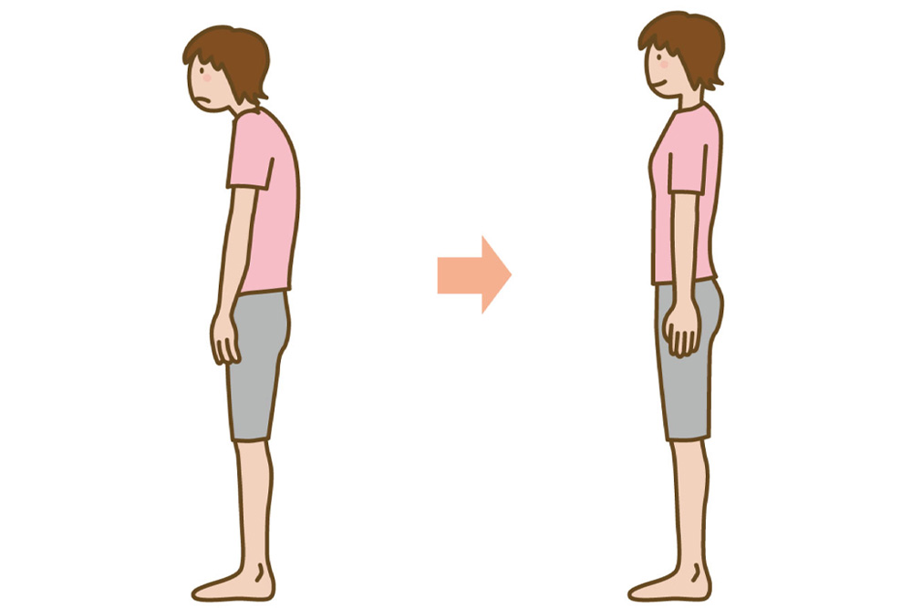 姿勢や歩き方が良くなります