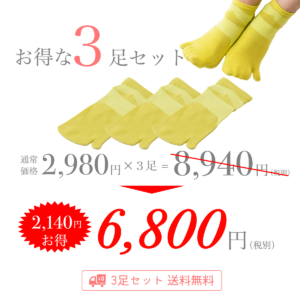 【3足セット】歩行ケアプロソックス