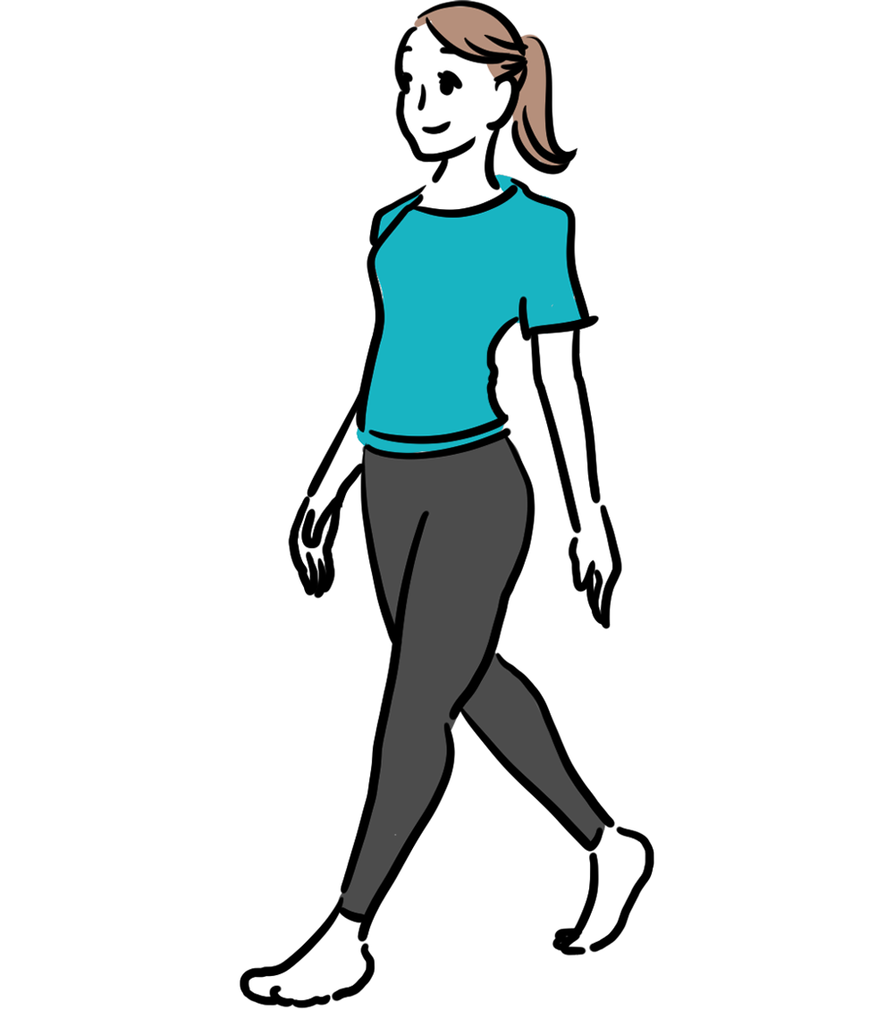 姿勢がよくなる